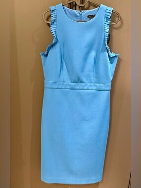 Ann Taylor Blue Crewneck Dress
